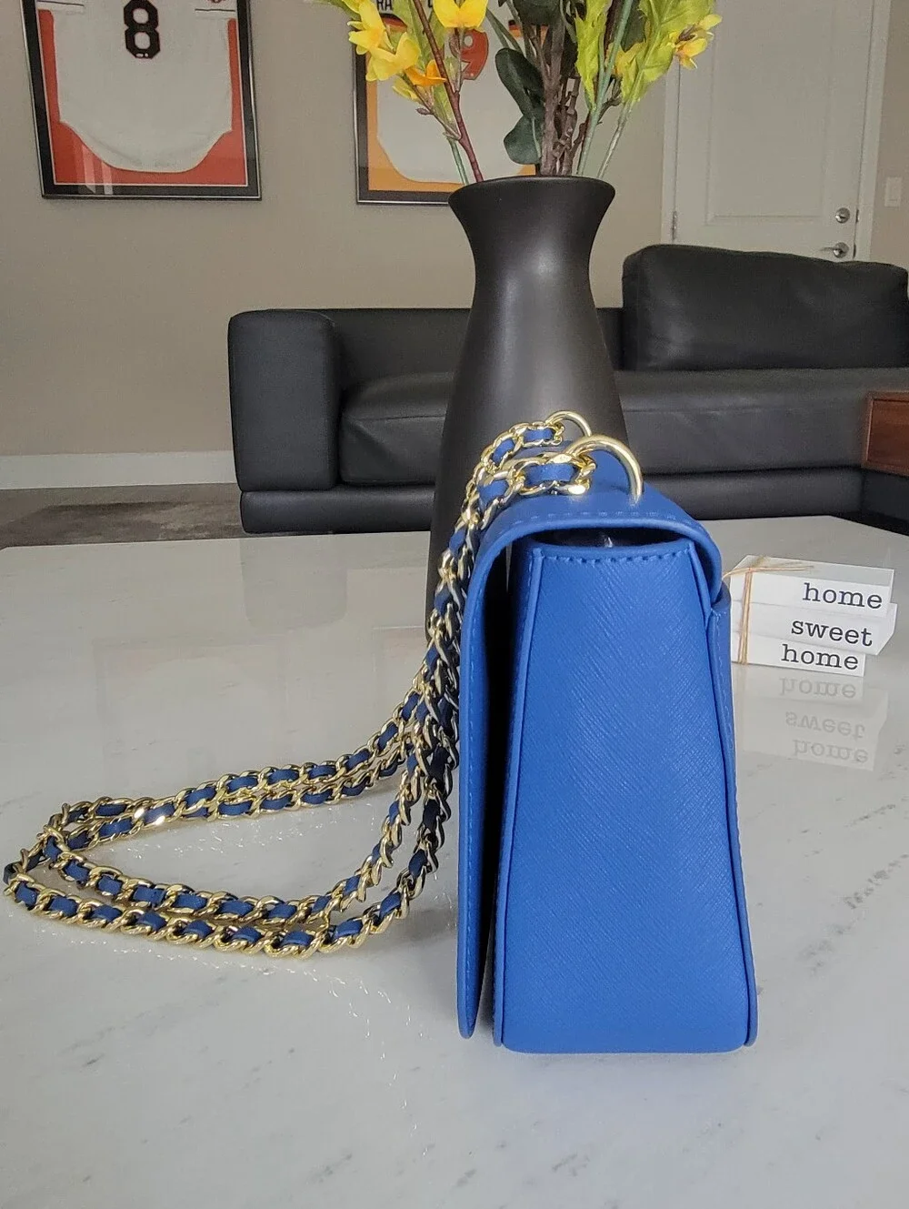 Tory Burch Emerson Shoulder Bag Regal Blue – Excellent Condition